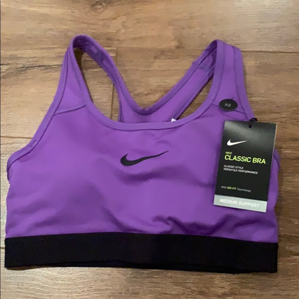 Nike purple sports bra